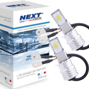 Ampoules H3 50W LED ultra lumineuses blanches Next-Tech