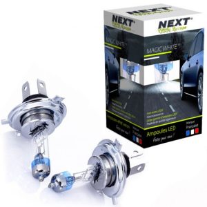 Ampoules H4 55W effet xenon - magic white 5000K - Next-Tech®