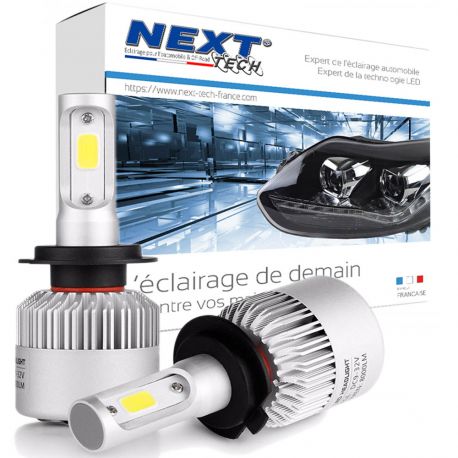 Kit Ampoules LED H7 ventilées 75W 5000K Next-Tech