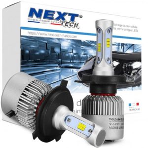 Ampoules LED ventilées H4 75W blanc - Next-Tech®