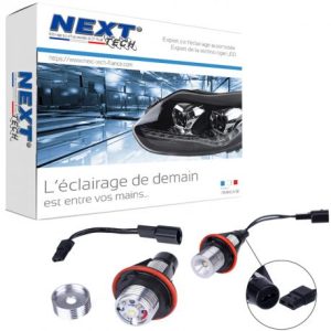 Angel Eyes à LED blanc BMW série 5 E60 - E61 Phase 1 xénon origine