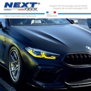Angel Eyes LED Jaune pour BMW série 8 et M8 facile à installer