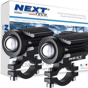Antibrouillard LED pour moto et scooter fixation guidon