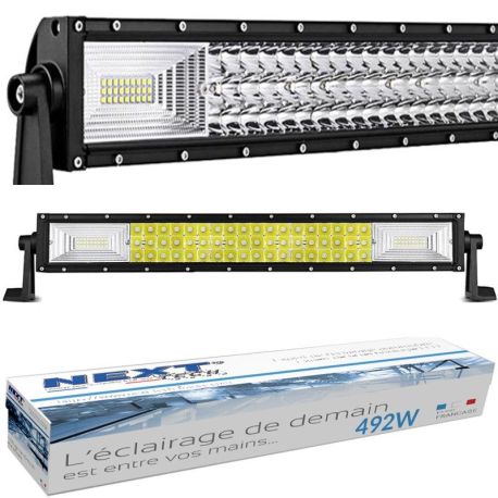 Barre LED incurvée 492W 870mm longue portée pour bateau