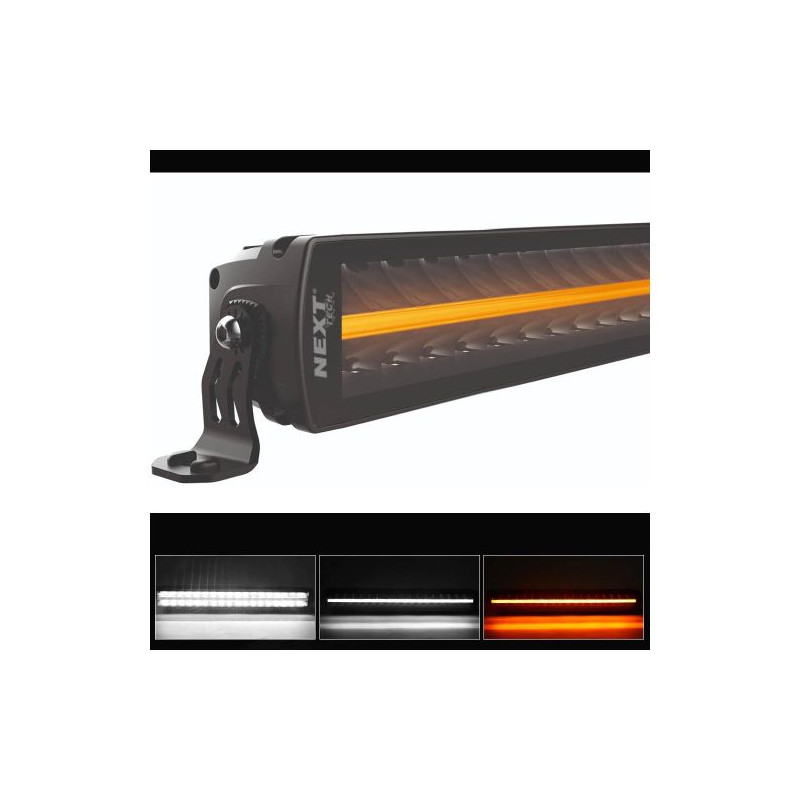 Rampe LED 640W haute puissance 4x4 1050mm avec feux de jour bicolor