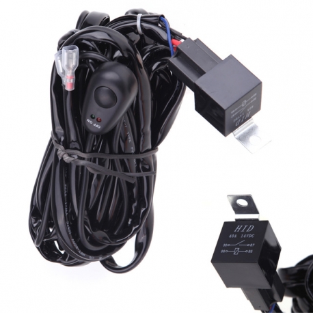 Câble relais avec interrupteur pour rampe et barre de LEDS