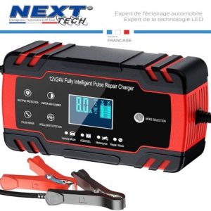 Chargeur de batterie automatique pour voiture et moto 12Volts