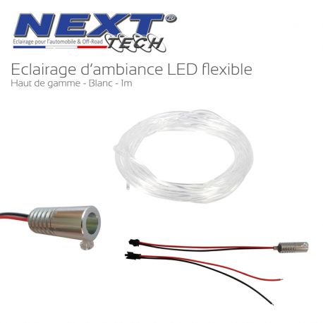 Eclairage habitacle voiture haut de gamme ruban LED 2m flexible Blanc