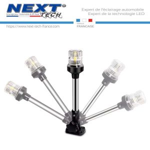 Éclairage LED 360° 150mm pivotant pour bateau et yacht