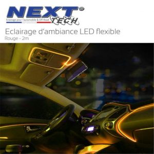 Eclairage LED d'ambiance flexible 2M pour habitacle véhicule