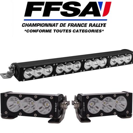 Pack rampe LED Rallye homologué FFSA 180W