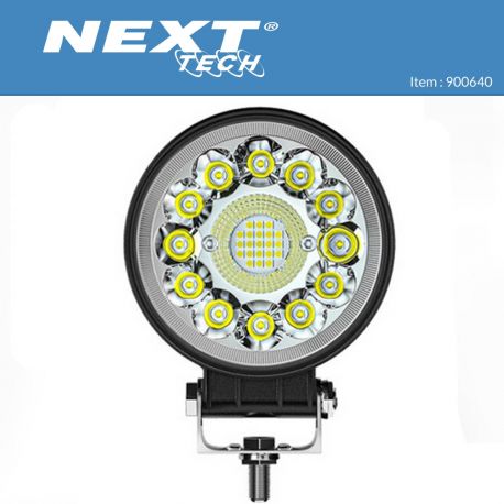Feu LED additionnel rond pour 4x4 et camion 12v 24v 50w