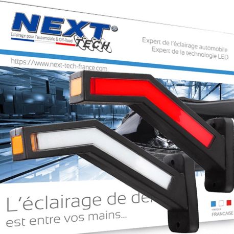 Marqueur latéral à LED de sécurité tricolore pour remorque de camion