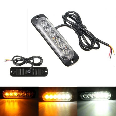 Feu de pénétration signalisation flash 12/24V 18W - Bicolore