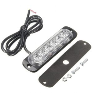 Feu de pénétration 6 LED blanc 112mm pour dépannage 12v / 24v