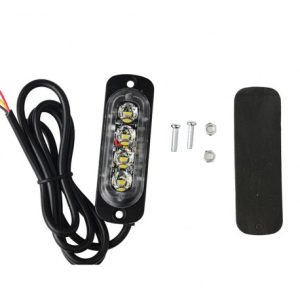 Feu de pénétration signalisation flash 12/24V 18W à 6 LED - Rouge