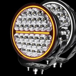 Phare LED rond haute puissance pour camion et 4x4 avec feux de jour