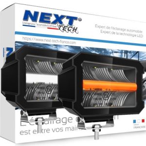 Phares LED additionnels pour 4x4 et camion avec feux de jour Bicolor