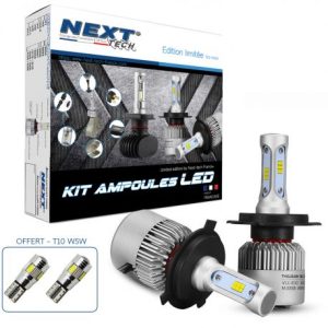Kit ampoules bi-LED H4 75W ventilée- Next-Tech® - serie limitée
