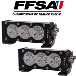Pack LED Rallye 2x 30W 280mm pour feux de virage homologué FFSA