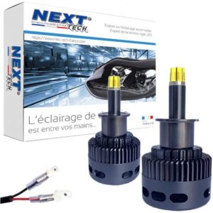 Kit LED canbus H3 85W 360° premium pour phare à lentille