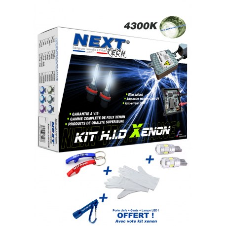 Kit xenon H8 75W haut de gamme garantie à vie CANBUS Next-Tech®