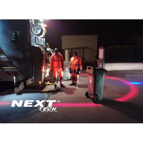 Marquage au sol LED sécurité en U pour engin de chantier multi-usages
