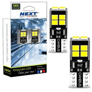 T10 W5W LED compatibles avec tous les véhicules 12V