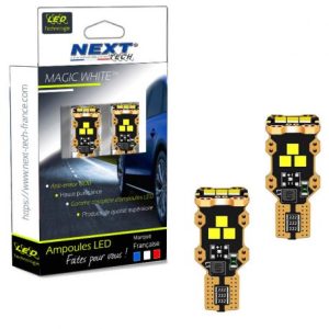 Veilleuses LED T15 W16W canbus dernière génération - Blanc
