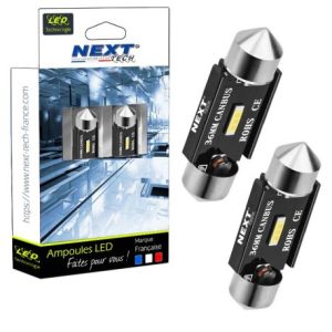 Navettes LED C5W 36mm - canbus - anti erreur ODB