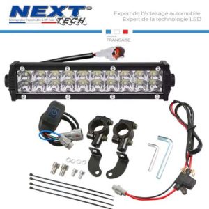 Barre LED moto 180mm 60w plug and play complète facile à installer