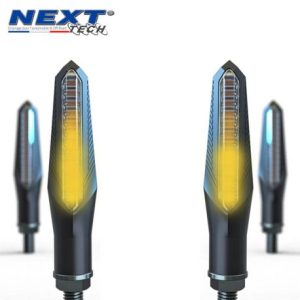 Paire de clignotants à LED dynamiques séquentiels pour moto