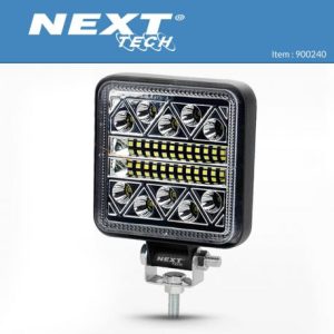 Phare LED de travail carré extra-plat 12V 24V étanche 40W