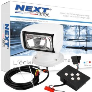 Phare LED de pont pour bateaux 120W orientable et pivotant à 360°