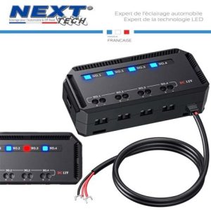 Répartiteur de courant 12V 4 sorties boite à fusibles intelligent