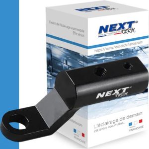 Support de fixation au guidon pour feux LED additionnels de moto