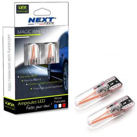 T10 W5W veilleuses LED filaments rouge - Next-Tech®