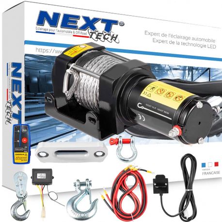 Treuil électrique pour 4x4 2000Kg avec télécommande sans fil